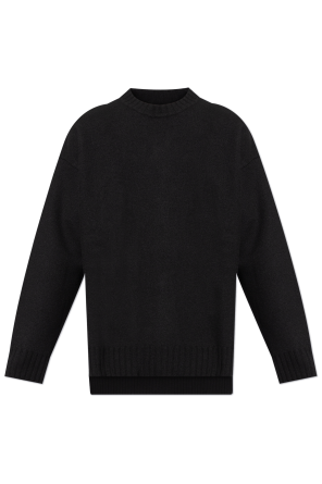 JIL SANDER Linen sweater with raw-edge hem | Men's | Vitkac